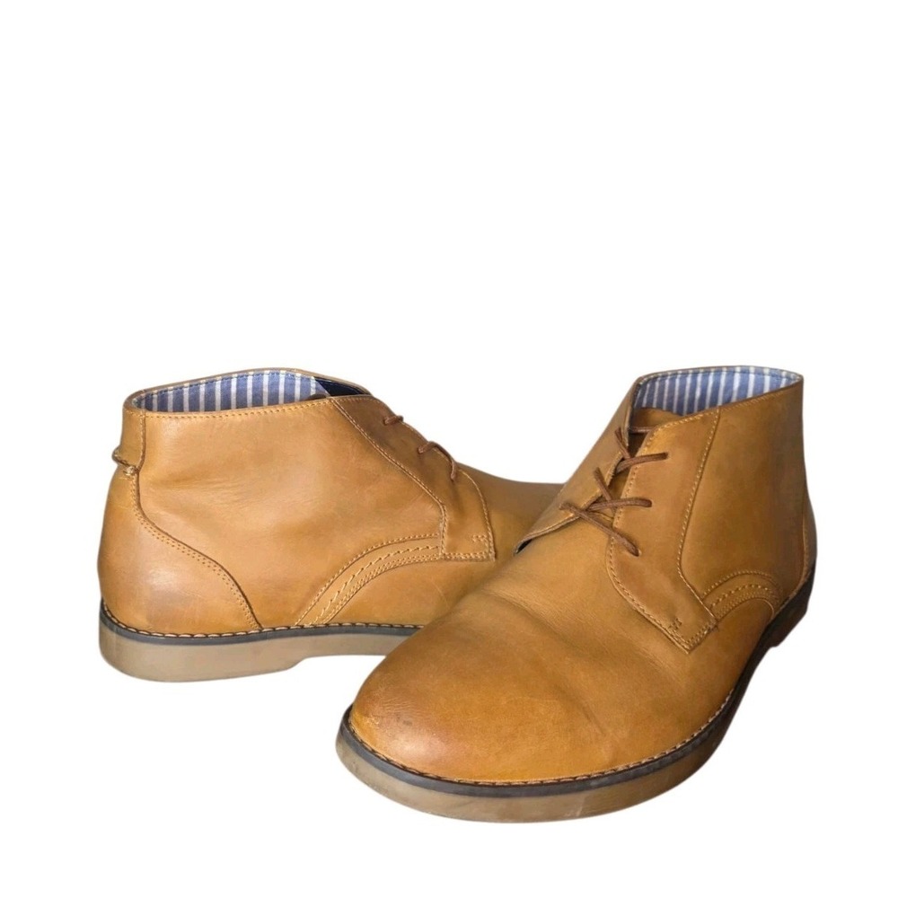 Sperry Top Sider Leather Chukka Boots Mens 13 Brown Lace Up Casual Shoes